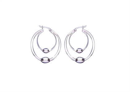 Rhodium Plated | Fashion Earrings